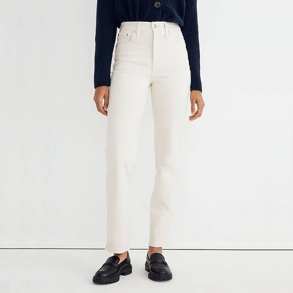 Madewell The Perfect Vintage Straight Vintage Canvas Wash Jeans Size 32 - Picture 1 of 12